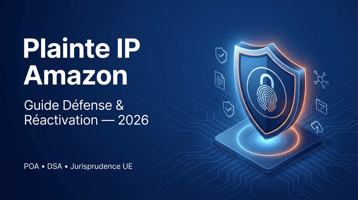 Plainte IP Amazon : Guide Défense et Réactivation 2026